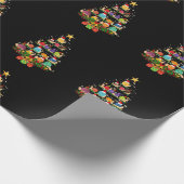 Slakken kerstboomverlichting Funny Xmas Santa Snai Cadeaupapier (Hoek)