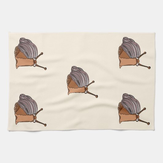 Slakken Keukenhanddoek (Horizontaal)