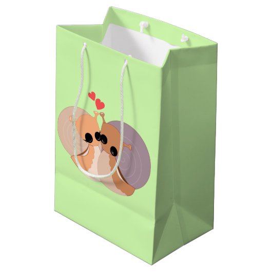 Slakken Koppel Cadeautas - Jouw Kleuren (Achterkant Gekanteld)