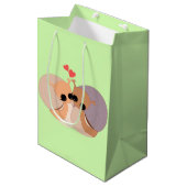 Slakken Koppel Cadeautas - Jouw Kleuren (Voorkant Gekanteld)