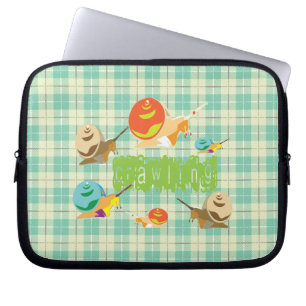 slakken kruipen laptop sleeve