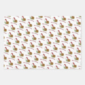 Slakken met fijne kerst inpakpapier vel (Voorkant)