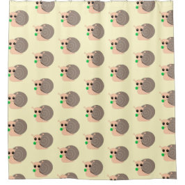 Slakken met het gordijn met kleuterdouches - Uw kl