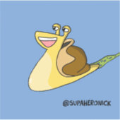Slakken Nathan Cartoon Slakken Sticker (Voorkant)