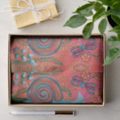 slakken op roze tissuepapier (Geschenk)