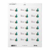 slakken retouradreslabel etiket (Full Sheet)