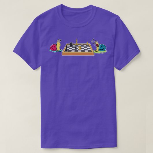 Slakken schaken t-shirt (Design voorkant)