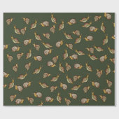 Slakken Slak houdt van schattige natuur kunst Cadeaupapier (Vlak)