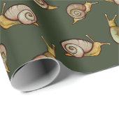 Slakken Slak houdt van schattige natuur kunst Cadeaupapier (Rol Hoek)