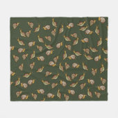 Slakken Slak houdt van schattige natuur kunst Fleece Deken (Voorkant (Horizontaal))