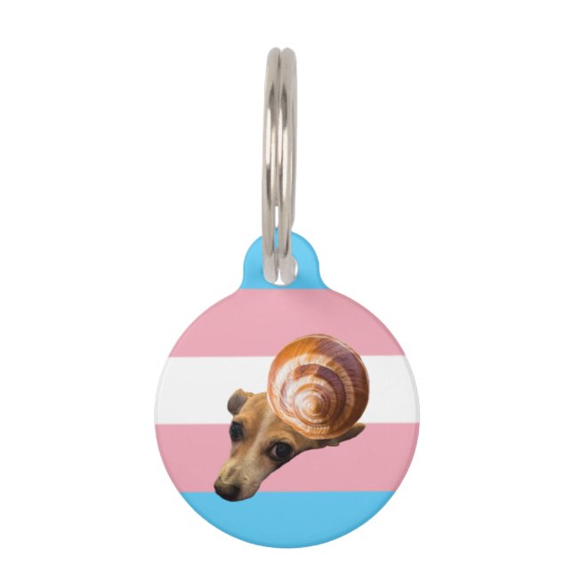 Slakken tag trans huisdierpenning (Voorkant)