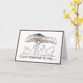 Slakken valentijnskaart kaart (Gele Bloem)