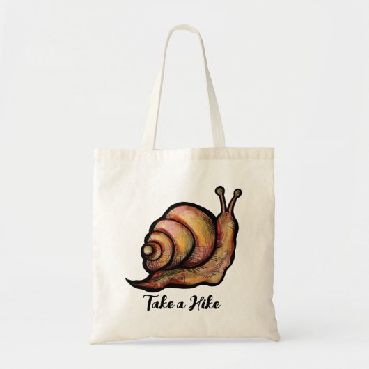 Slakken van slakken natuur hakken tote bag (Voorkant)