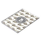 Slakken zijn mijn Friends Monogram Notitieboek (Linkerzijde)
