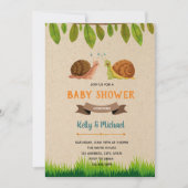 Slakkenfeestthema uitnodiging (Voorkant)