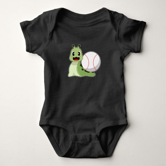 Slakkenhonkbal Honkbalknuppel Romper (Voorkant)