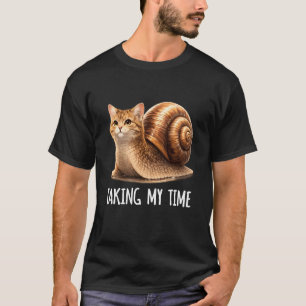 Slakkenkat Aardig Grappig Dierenmeme T-shirt