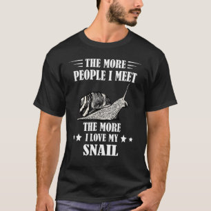 Slakkenliefhebber Slakkenhuis Weekdier Meer Mensen T-shirt