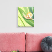Slakkenpost | Aquarel Natuur Canvas Afdruk (Insitu (Woonkamer))