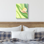 Slakkenpost | Aquarel Natuur Canvas Afdruk (Insitu (Slaapkamer))