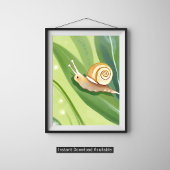 Slakkenpost | Aquarel Natuur Schilderij Poster