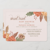 Slakkenpost Baby Shower Kaart (Voorkant / Achterkant)