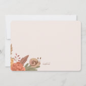 Slakkenpost Baby Shower Kaart (Achterkant)