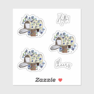 Slakkenpost Brievenbus Illustratie Vorm Stickers