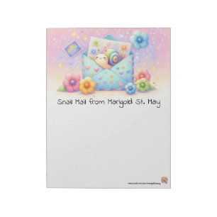 Slakkenpost Gelukkige Post Notitieblok