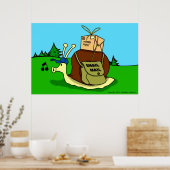 Slakkenpost Kinderen Poster (Keuken)