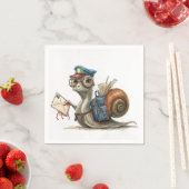 slakkenpostbode die post bezorgt servet (Insitu)