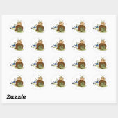Slakkenpoststickers Ronde Sticker (Vel)