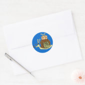 Slakkenpoststickers Ronde Sticker (Envelop)