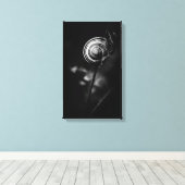 slakkenstaart canvas afdruk (Insitu (Houten vloer))