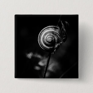 slakkenstaart vierkante button 5,1 cm