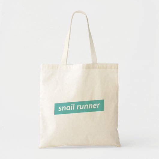 Slakkeraar, langzame start tote bag (Voorkant)