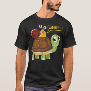 Slakkerij die een schildpad met supersonische Dier T-shirt