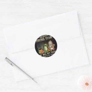 Slakkerijschildpad Vintage Cadeauretro Ronde Sticker