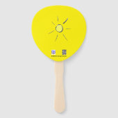 Slakkermozaïek Doe het maar met de handtas Handwaaier (Achterkant)