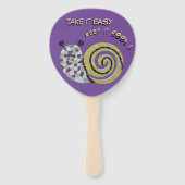 Slakkermozaïek Doe het maar met de handtas Handwaaier (Voorkant)