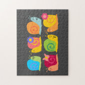 Slakkerontwerp voor kinderen legpuzzel (Verticaal)