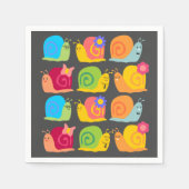 Slakkerontwerp voor kinderen servet (Voorkant)