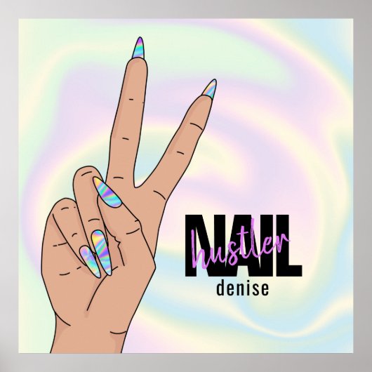 slakketeltje salon poster (Voorkant)