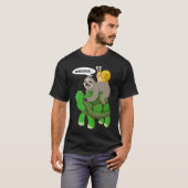 Slakschildpad ("Sloth Turtle Snail Piggyback Anima T-shirt (Voorkant volledig)