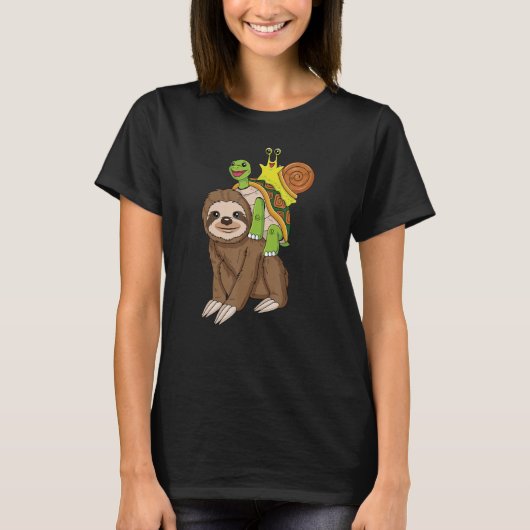 Slakslak met rugleuning t-shirt (Voorkant)