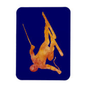Slalom Skiër Magneet (Verticaal)