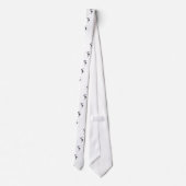 Slalom Skiing Retro Stropdas (Achterkant)