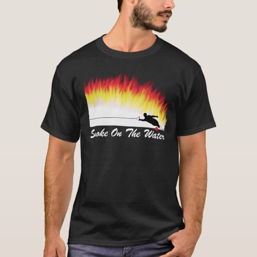 Slalom Water Ski "Roke on the Water" T-Shirt (Voorkant)