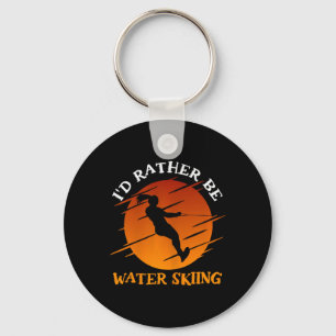Slalom Waterski Ik Ging Liever Waterskiën Waterski Sleutelhanger