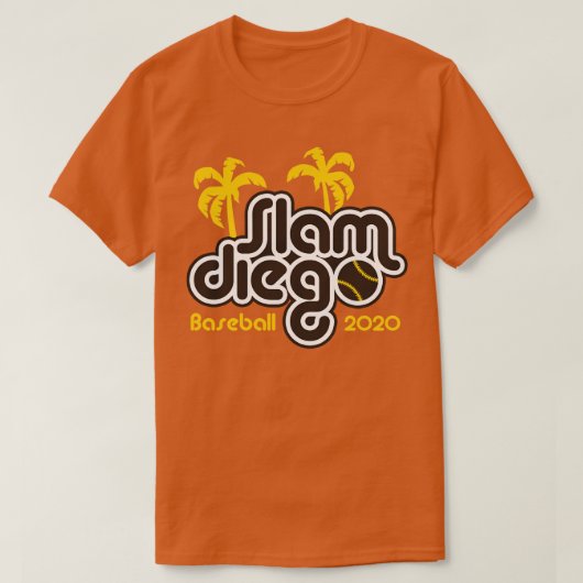 Slam Diego Retro Brown T-shirt (Design voorkant)
